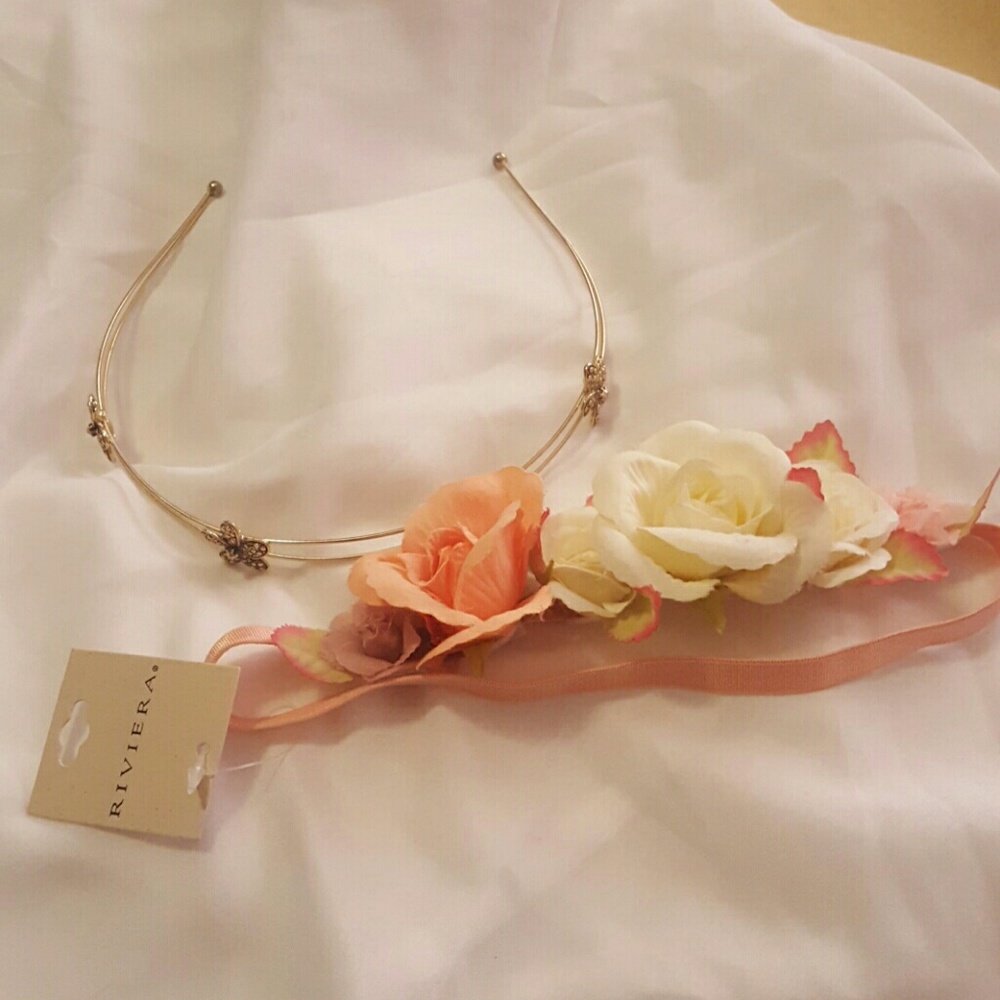 2 flower headbands
